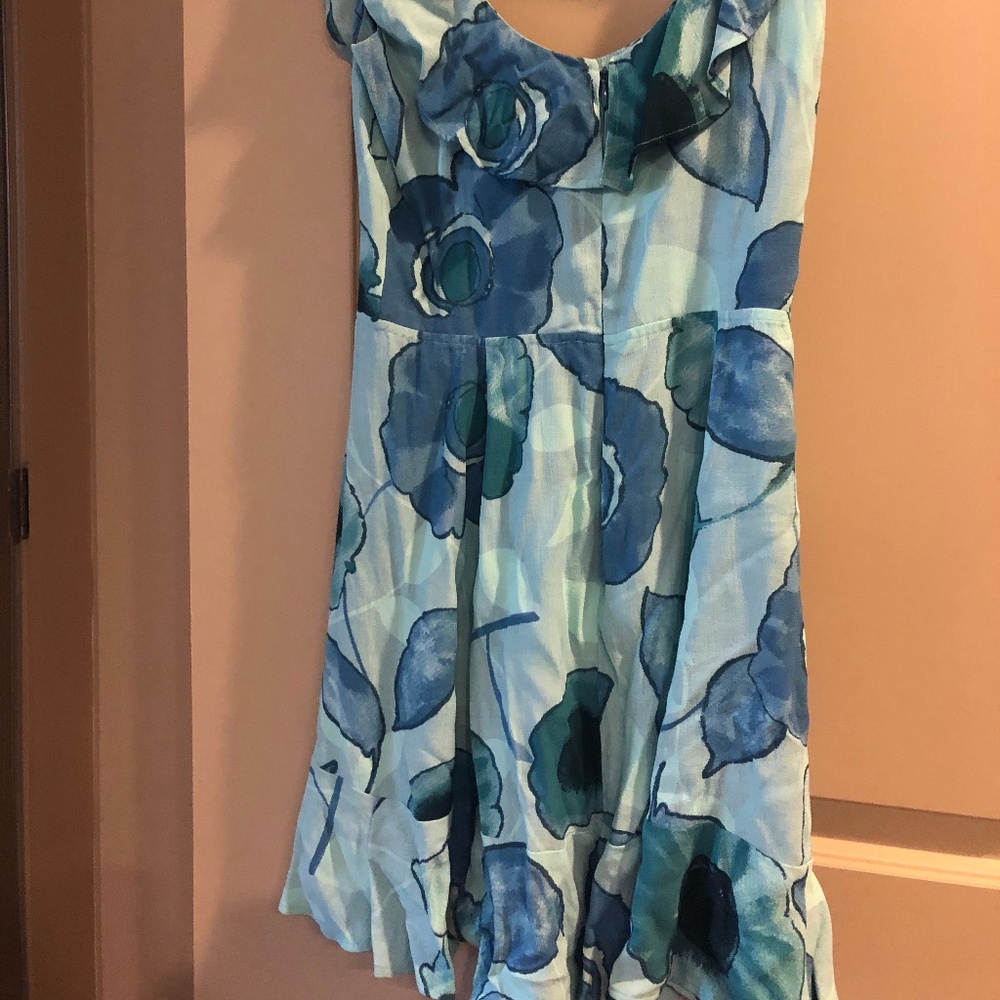 Reformation Summer Sun Dress in Blue Floral - Picture 2 of 3